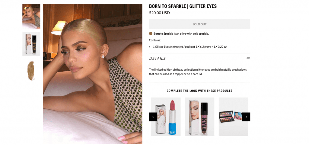 Born to Sparkle, Kylie Cosmetics