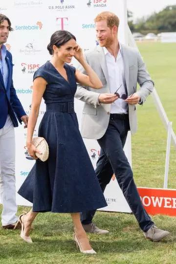 Meghan Markle and Prince Harry Share a Sweet Kiss at the Sentebale Polo Match