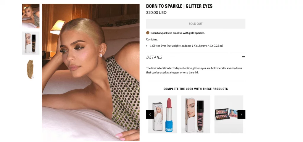 Born to Sparkle, Kylie Cosmetics